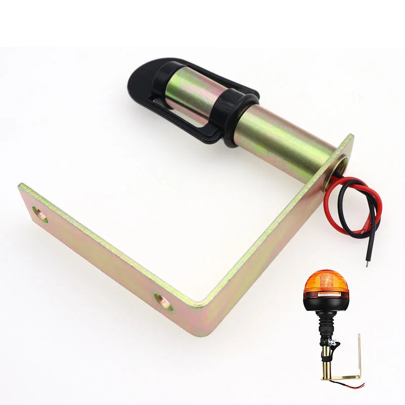 Rotating Flashing Metal Beacon Mount Bracket Flexible Stem Din Pole