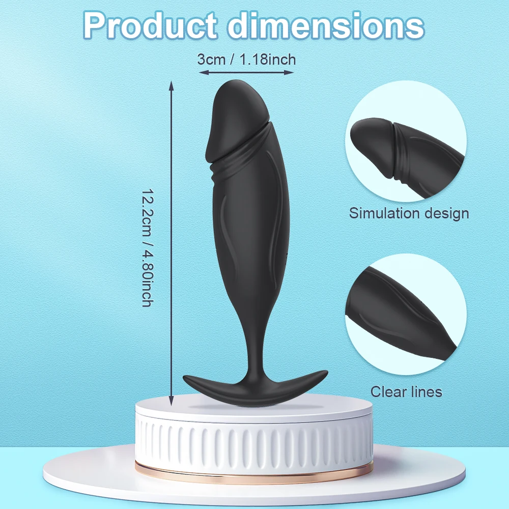 Anal Plug Vibrator For Men Women Butt Plug Prostate Massager Remote Control Adult Sex Toy