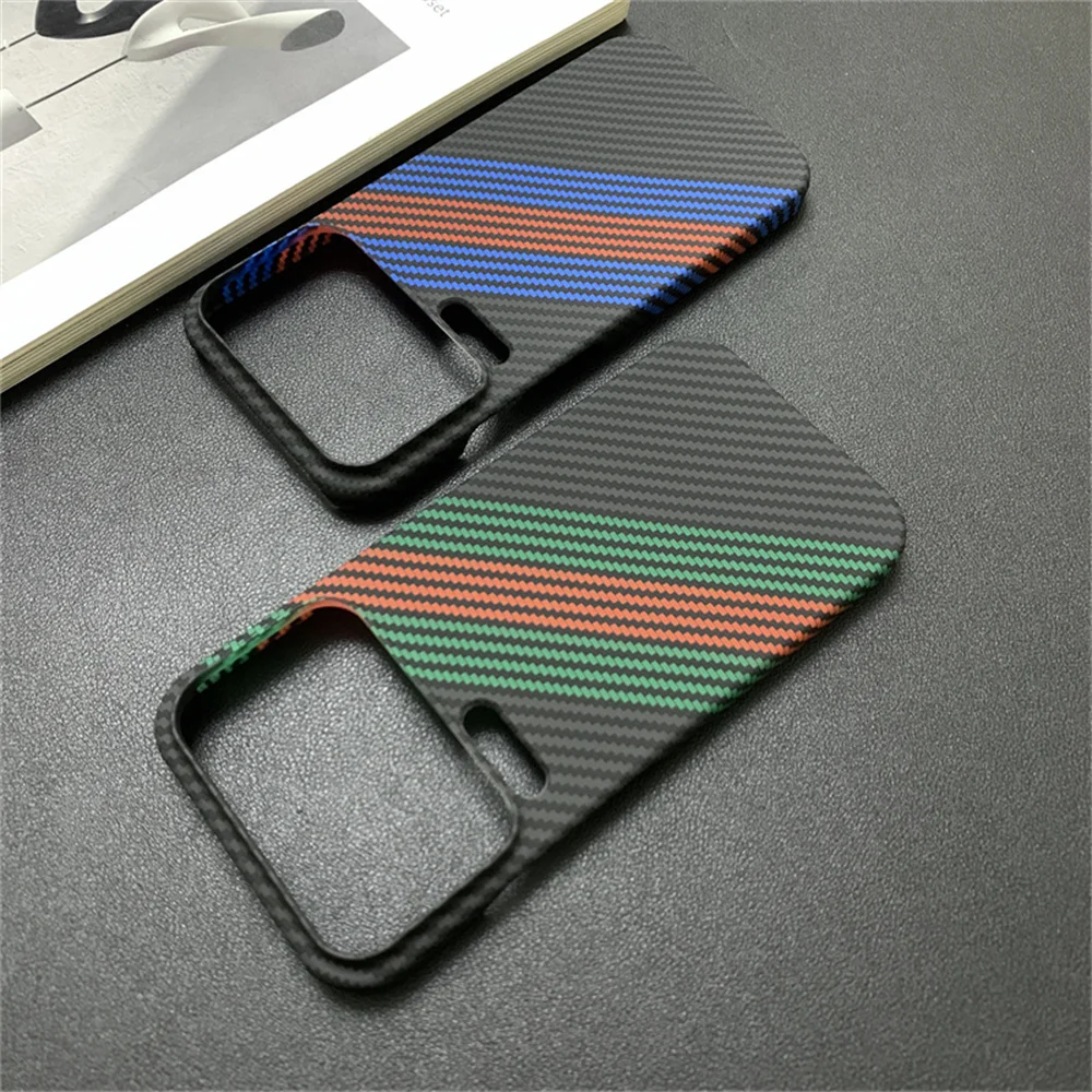 Vibrant Carbon Fiber Ultra Slim Phone Case - Protective Back Cover
