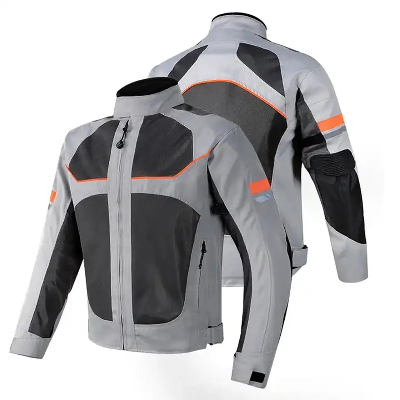 

Summer Motorcycle Jacket Men's Motocross Jacket Motorcyclist Jacket Protective Gear Coat Racing Reflective Oxford Clothing