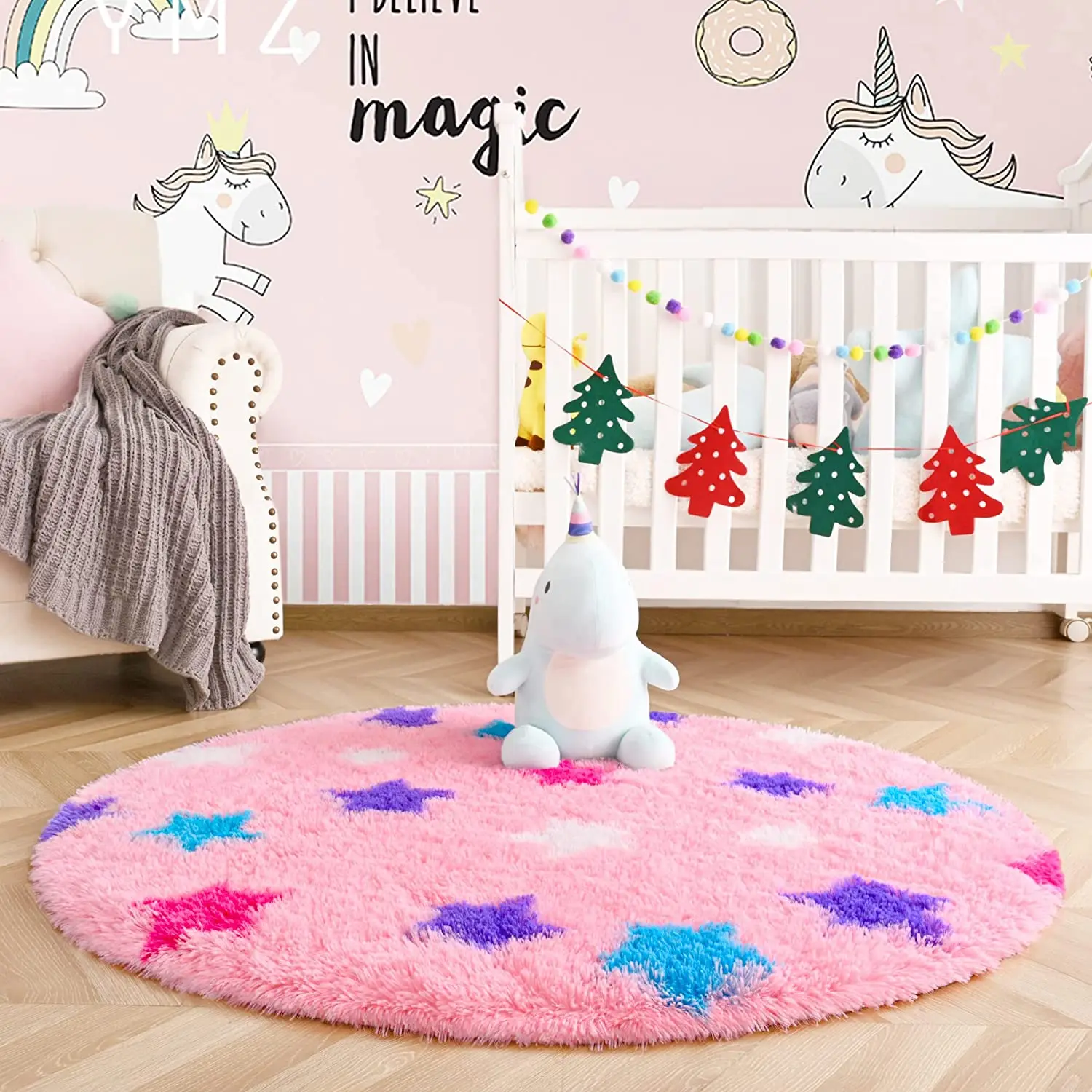

Cute plush round rug child playable carpet room rugs Stitch carpets aesthetic room decor Floor mats for living room sofa bedroom