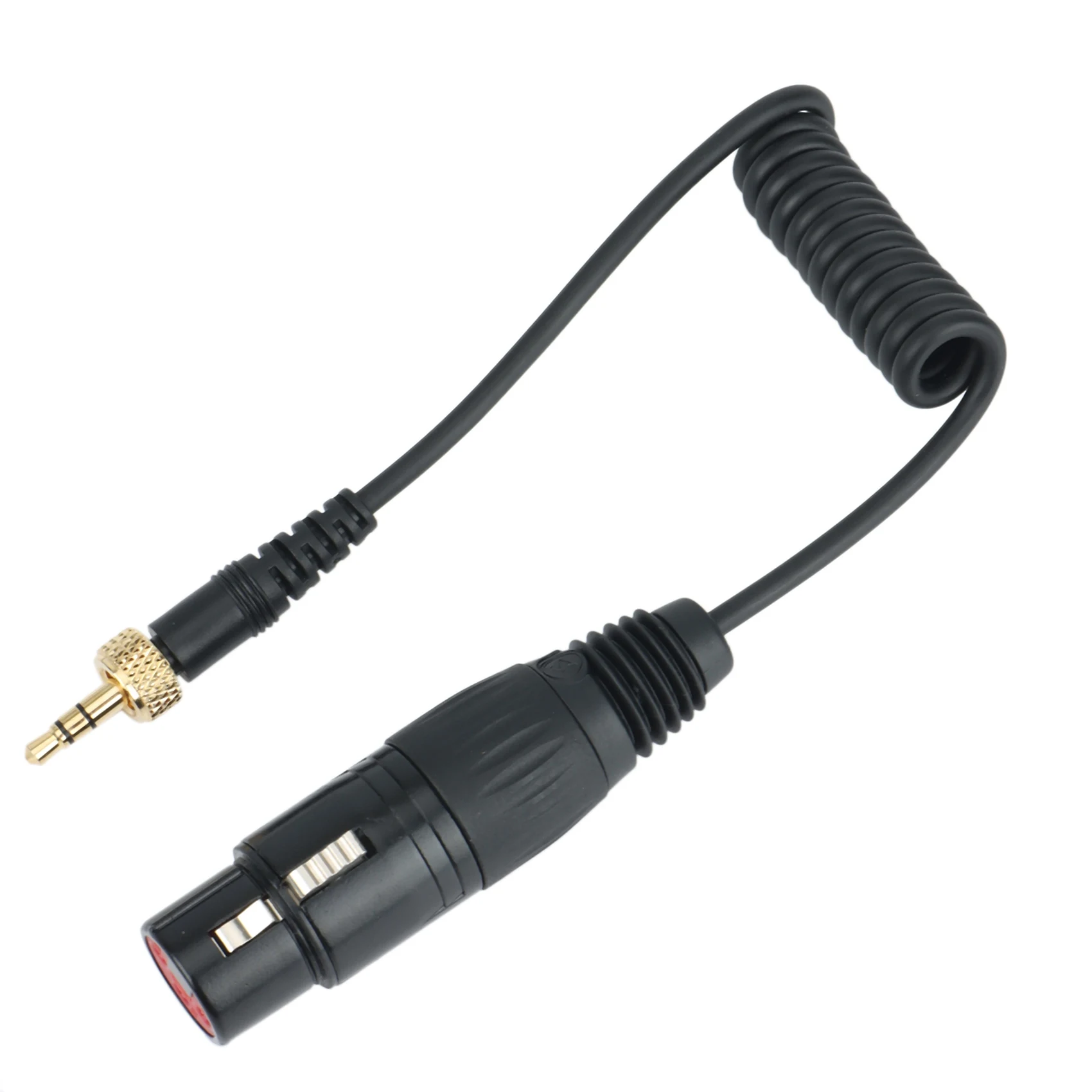 잠금 유형 무선 수신기용 암 마이크 출력 케이블, TRS-XLR, 3.5mm-3.5mm