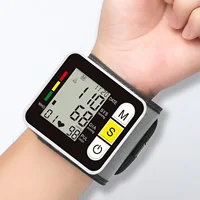 Sphygmomanometer PR LCD Screen Portable Health Care Medical Digital Wrist Blood Pressure Monitor Heart Rate Pulse Meter Measure 1