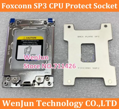 Original Foxconn Soquete Proteção Titular Moldura de Ferro Sp3 Sp3 Suporte Lga4096 Novo