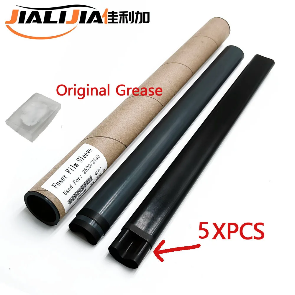 캐논 IR2520 IR2525 IR2530 3570 4570 2200 2800 FM3-3653 프린터 복사기 부품용 오리지널 그리스가 포함된 5X OEM 퓨저 필름 슬리브