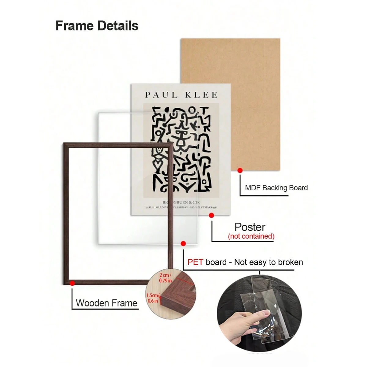 Modern MDF Photo Frame Display 5