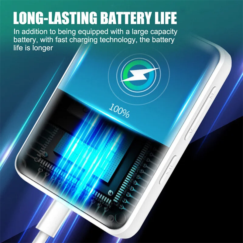 Portable Bluetooth MP3 Player with Touch Screen and FM Radio