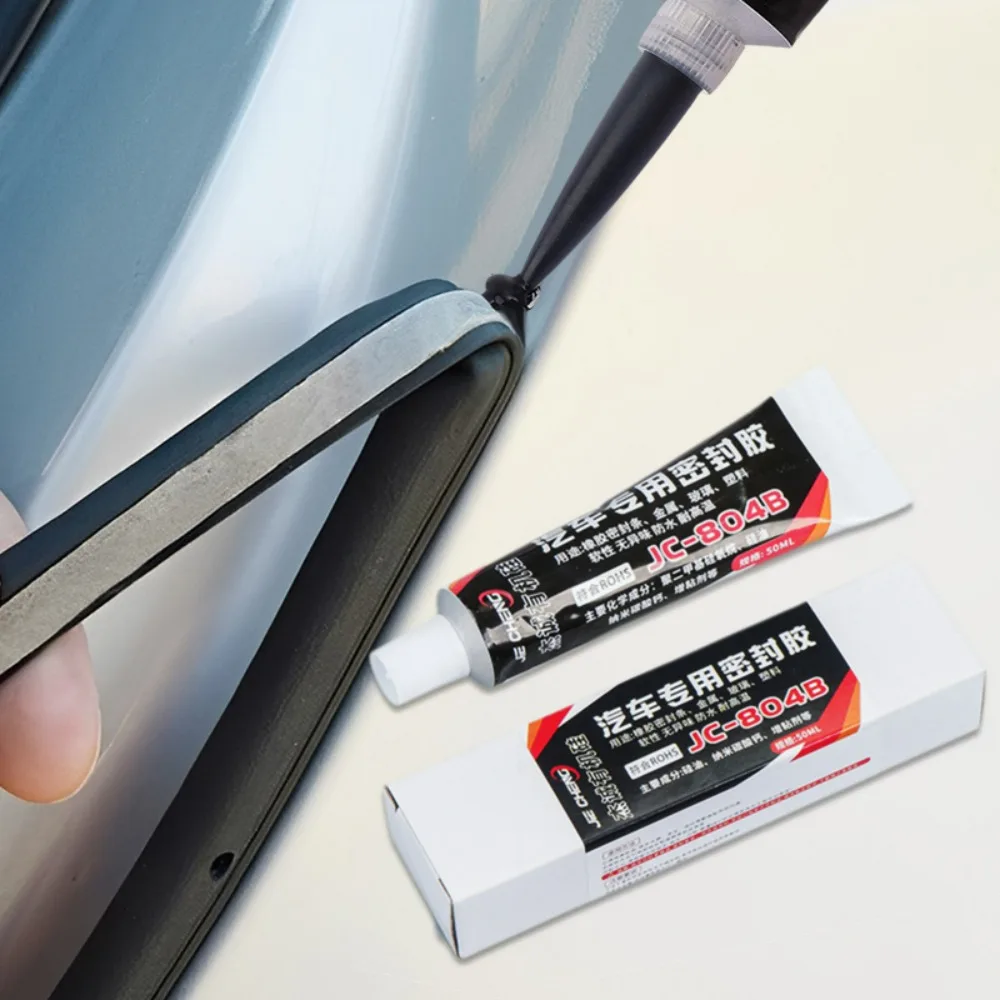 Car Door Sealant Adhesive Automotive Weatherstrip Repair High Temp Silicone Glue Waterproof Soundproof Universal Auto Fix Tool