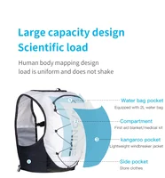 AONIJIE C9108S Lightweight Hydration Cross Country Backpack Pack Rucksack Bag Water Bladder ForHiking Running Marathon Cycling 2
