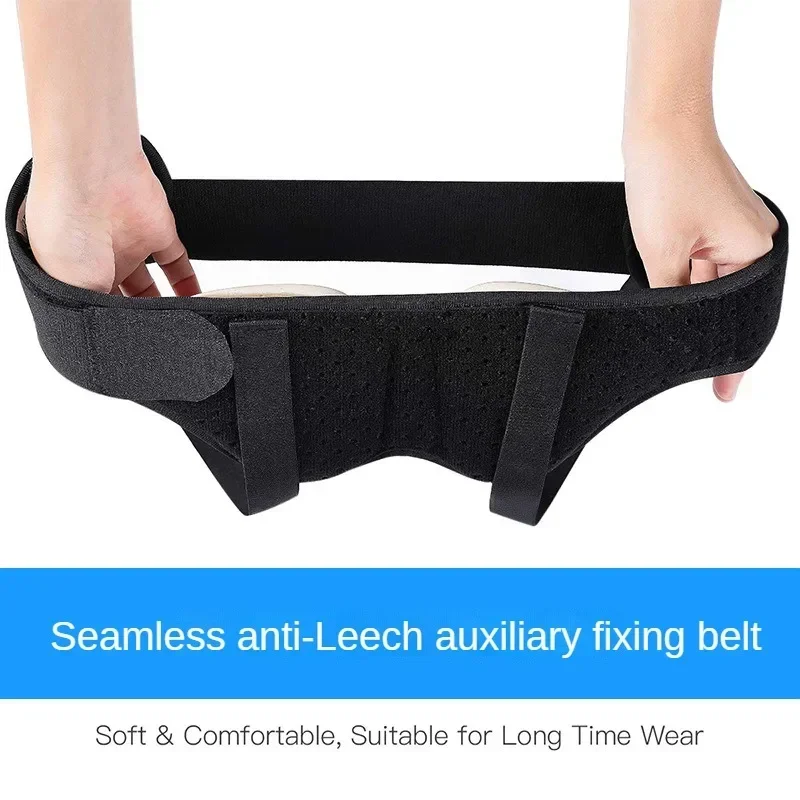 Adjustable Adult Hernia Belt Man Inguinal Groin Support Inflatable Hernia Bag with 2 Removable Compression Pads Pain Relief 4