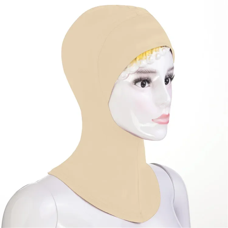 Muslim Soft Under Scarf Hat Cap Bone Bonnet Neck Cover Hijab Amira