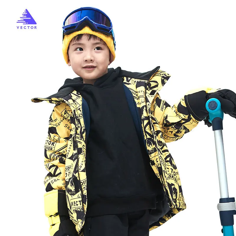 Boys Children Warm Snowsuit Hooded Ski Jacket Girls Waterproof Windproof Ski Suit Snowboarding Jacket And Pants
