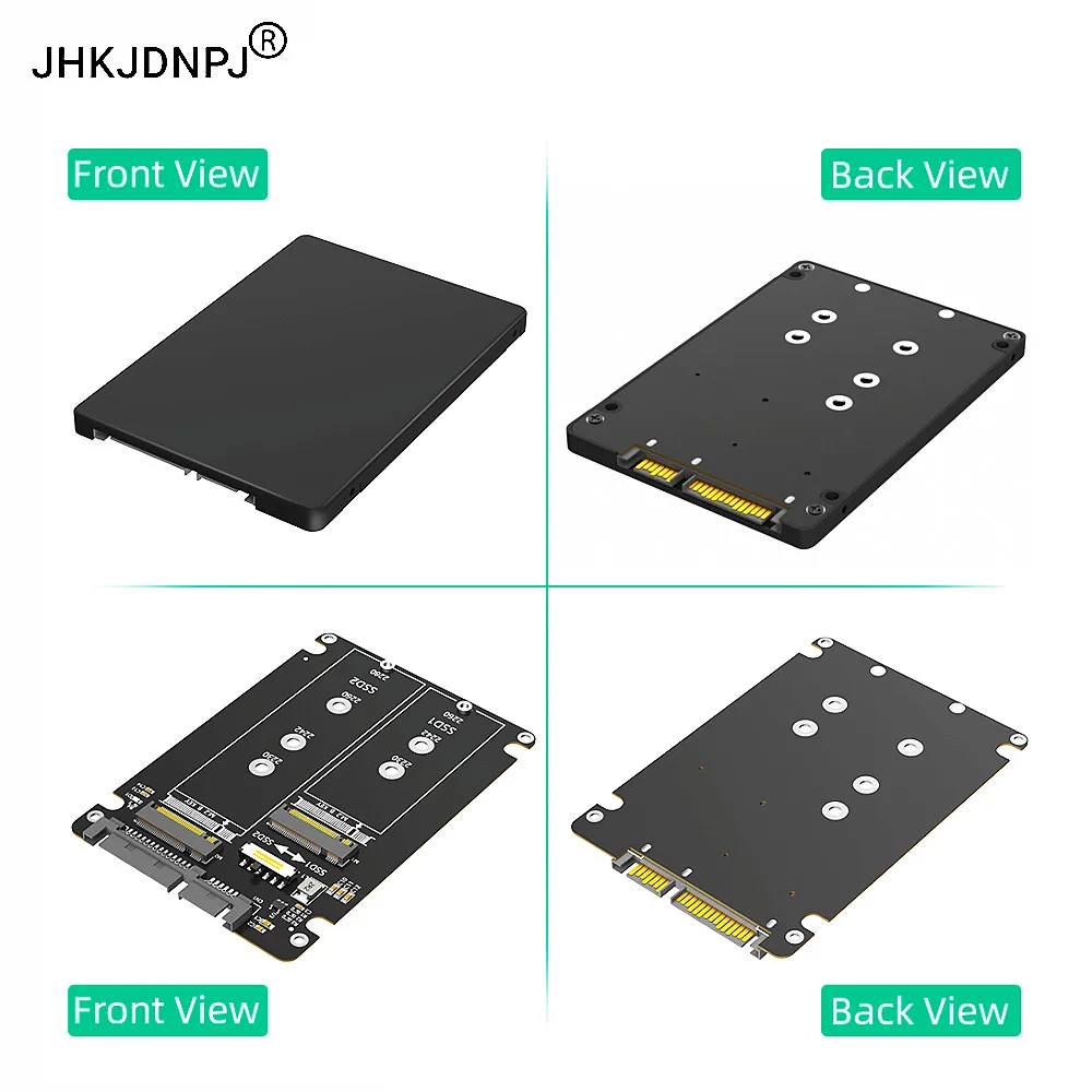 듀얼 M.2 B 키/B&M 키 SSD를 2.5인치 SATA III로 변환하는 플라..