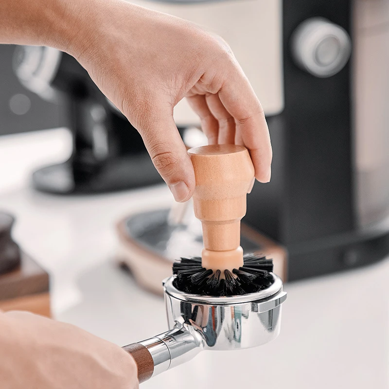 

Grinder Cleaning Brush Log Handle Cleaning Brush Coffee Machine Cleaning Brush with Coffee Shop Powder Cleaning Brush