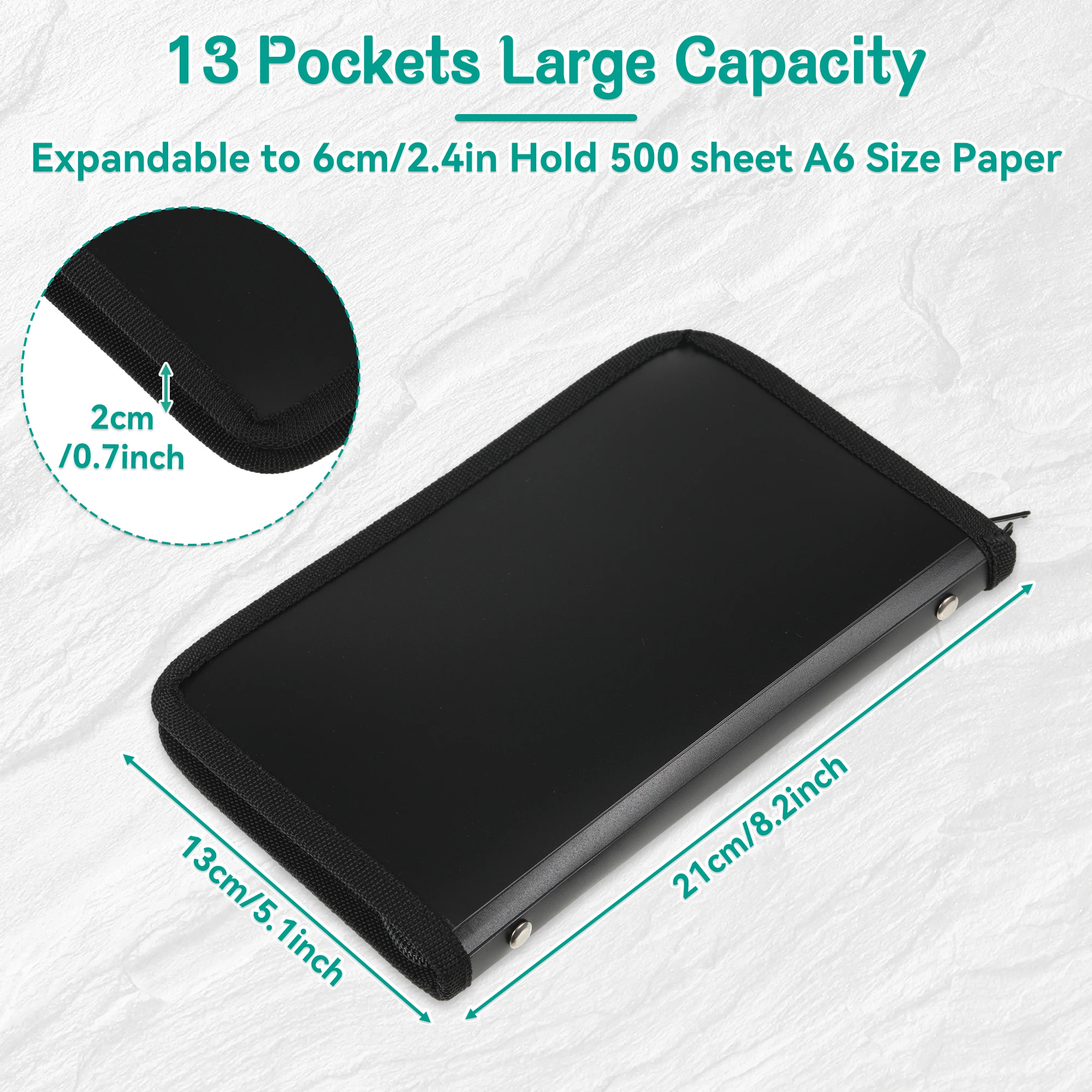 Multi Organizer in plastica per Coupon di ricevute e organizzazione di File conveniente e pratico