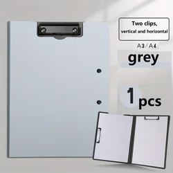 Enhanced Document Organizer Set with Clipboard and Protective Cover for Business, School & Office Use (Light Grey)