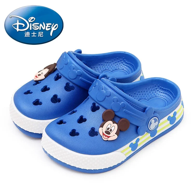 Kids Beach Shoes Disney Minnie Mickey Children Summer Boys and Girls Hole Shoes Slippers