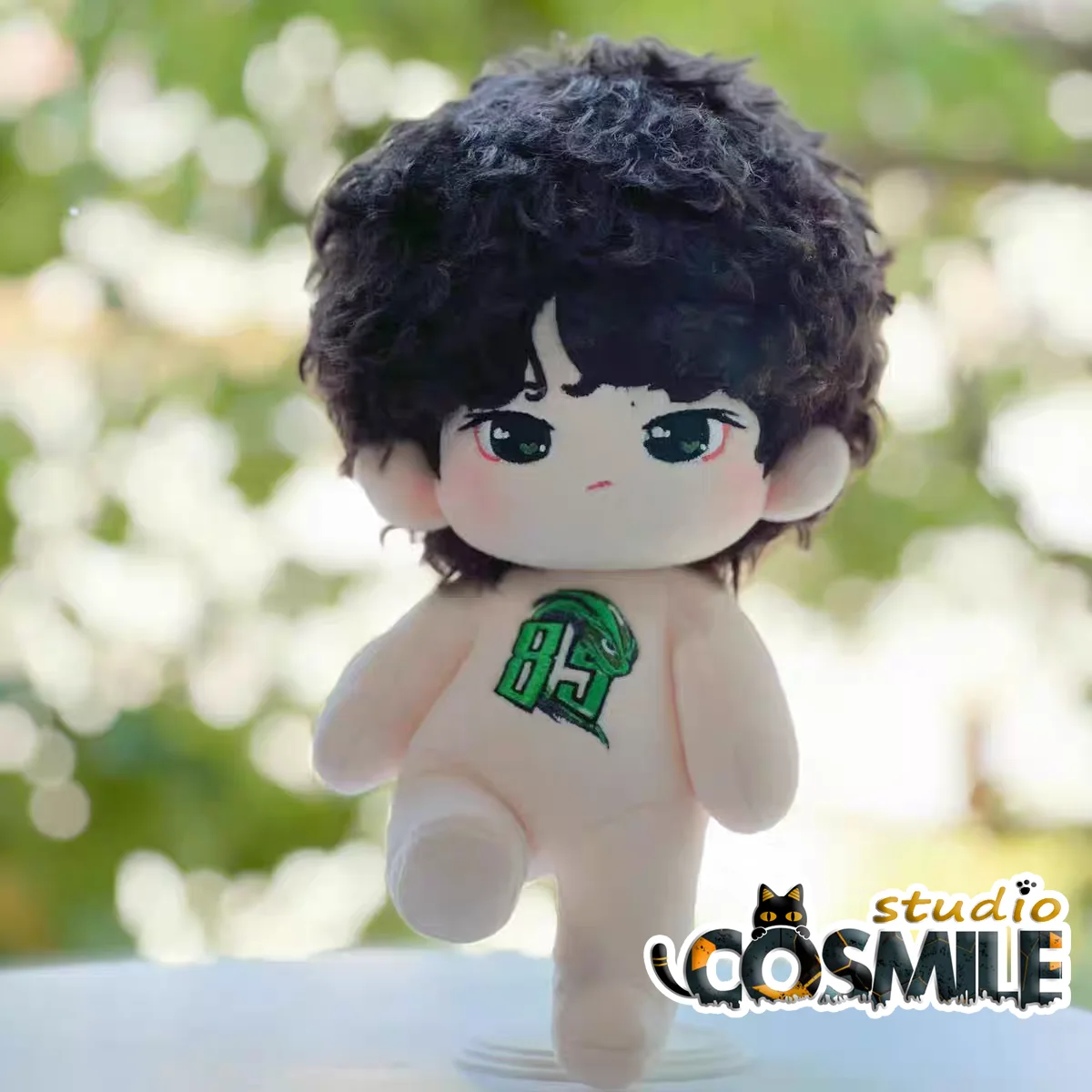 곱슬머리 이보 샤오잔 더 언테이드 스타 아이돌 쿨 가이 BJYX 봉제 인형 20cm 플러시 인형 바디 GG 11월