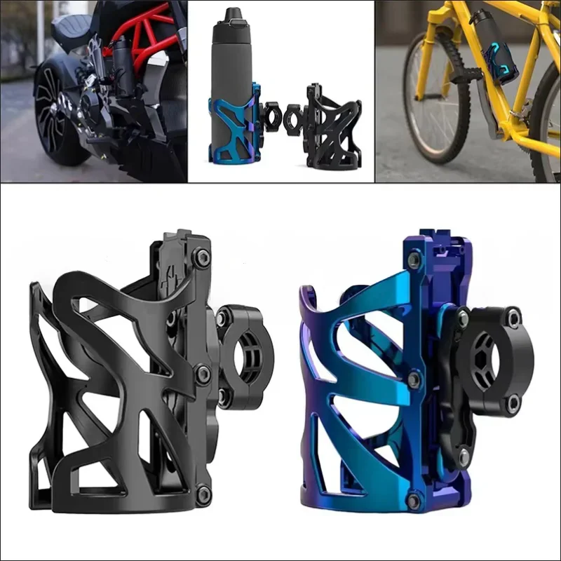 ABS Black Blue Motorcycle Handlebar Drink Holder