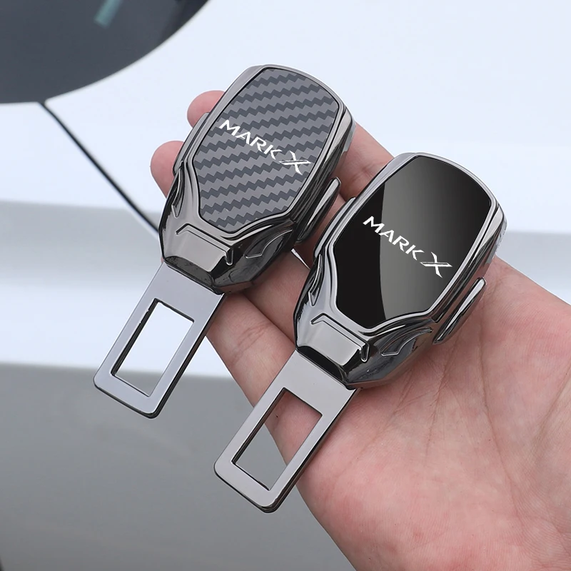 1pcs Car seat belt locker carabiner extender insurance belt insert buckle For TOYOTA MARK X