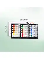 12/18/24 Colors Mixed Color Acrylic Paint, Colorful Multi-Purpose Paint For Painting,12/18/24colours Art Professional Pigment Se 2