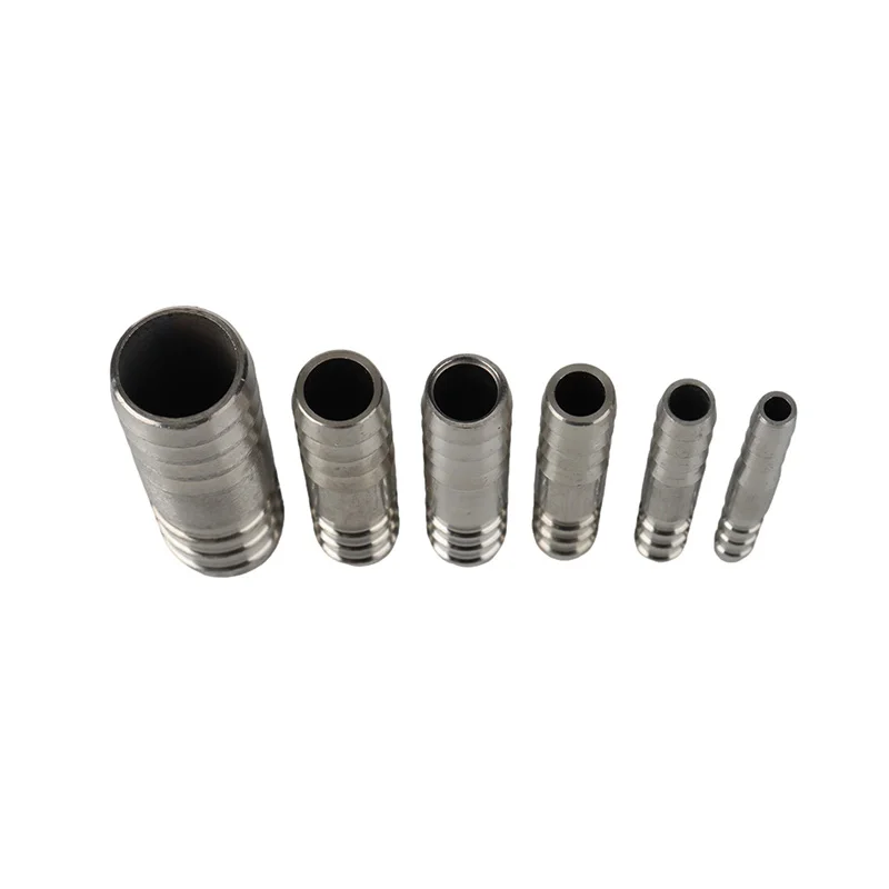 Hose Barb Straight Two Way 304 Stainless Steel Pipe Fitting Connector 6mm 8mm 10mm 12mm 13mm 14mm 15mm 16mm 17mm 18mm 19mm 20mm hose pipe fitting,pipe fitting,water pipe fitting