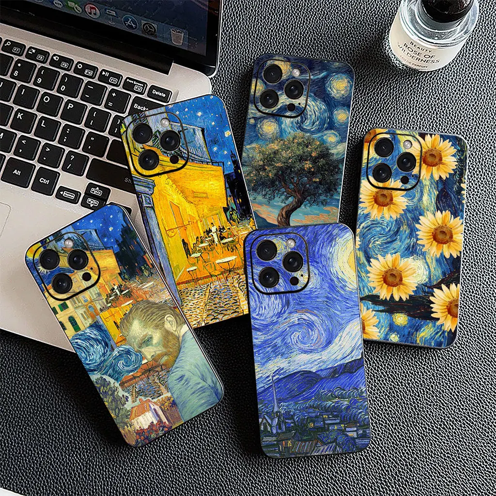 Starry Night Van Gogh Sky Art Design - Soft Phone Case Cover