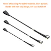Riding Equestrian Whip Training PU Leather Lash Anti-slip Portable Learning for Outdoor Racing Performance Beginner 2