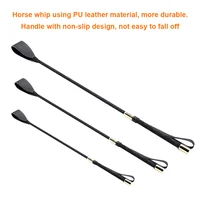 Riding Equestrian Whip Training PU Leather Lash Anti-slip Portable Learning for Outdoor Racing Performance Beginner 2