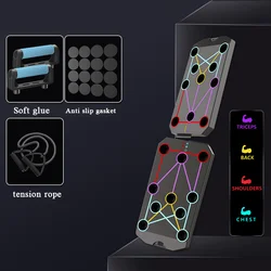 Compact Multifunctional Push-Up Board for Muscle Training and Abdominal Enhancement (Board-rope)