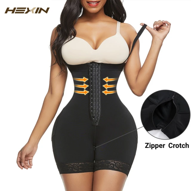 Fajas Colombianas BBL Stage 2 Post Surgery Zipper Shapewear Waist Trainer Body Shaper Butt Lift Flat Belly Sheathing Panties