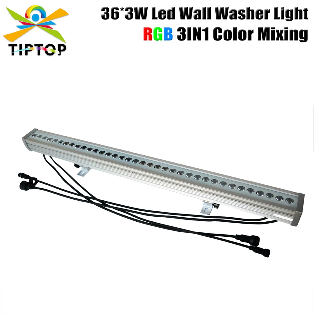 

TIPTOP Оптовая Продажа DMX512 светодиодный настенный светильник 36x3 Вт 3 в 1 триколор RGB водонепроницаемый жесткий бар пейзаж для сцены клуб бар луч светильник