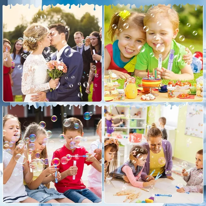Plastic Bubble Wand Tubes – 10/100PCS Party Favors 6