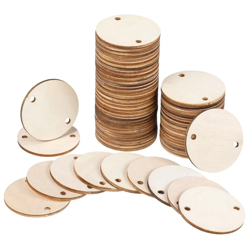 

Круглые деревянные бирки, 200 шт., бирки для доски на день рождения с 2 отверстиями, для доски на день рождения, доски Chore, поделки «сделай сам», 1,5 дюйма