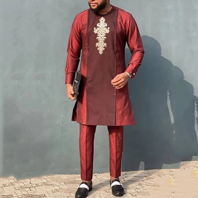 Ahmed Embroidered Kaftan Outfit - Image 5