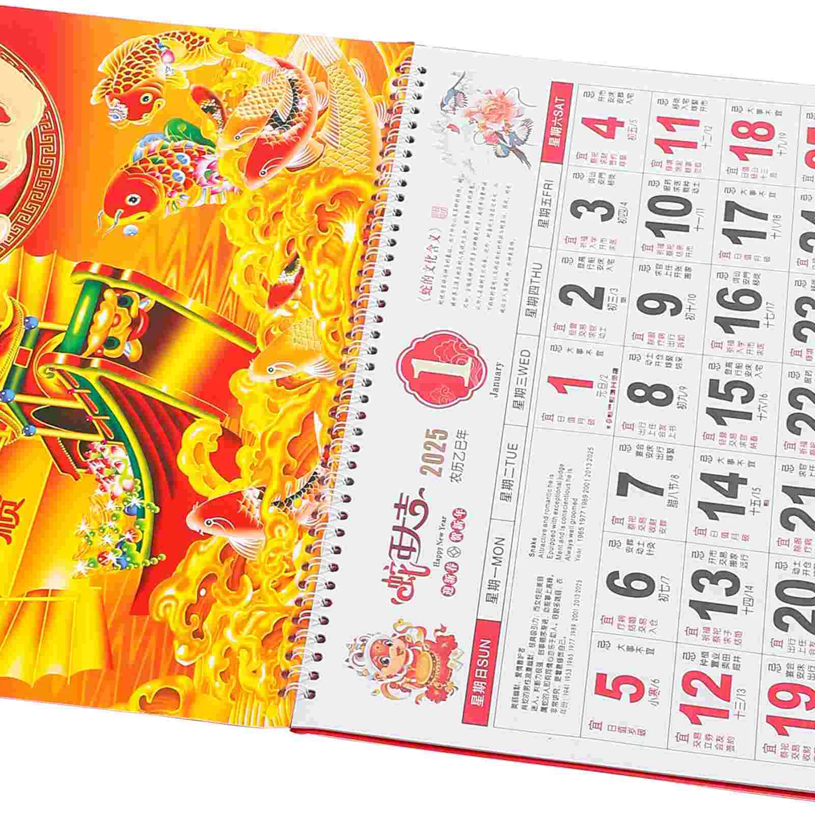 Desk Calendar Wall Calendar Paper Wall Calendar Christmas Advent Calendar Habit Tracker Calendar Dry Erase Calendar for Chinese Style Schedule
