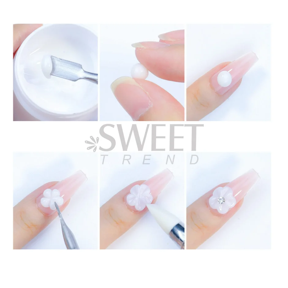 15ml Non Stick Hand Solid Extension Gel Quick Building Carving Flower Nail Art Prolong Extend Gel Acrylic Nail Polish Manicure