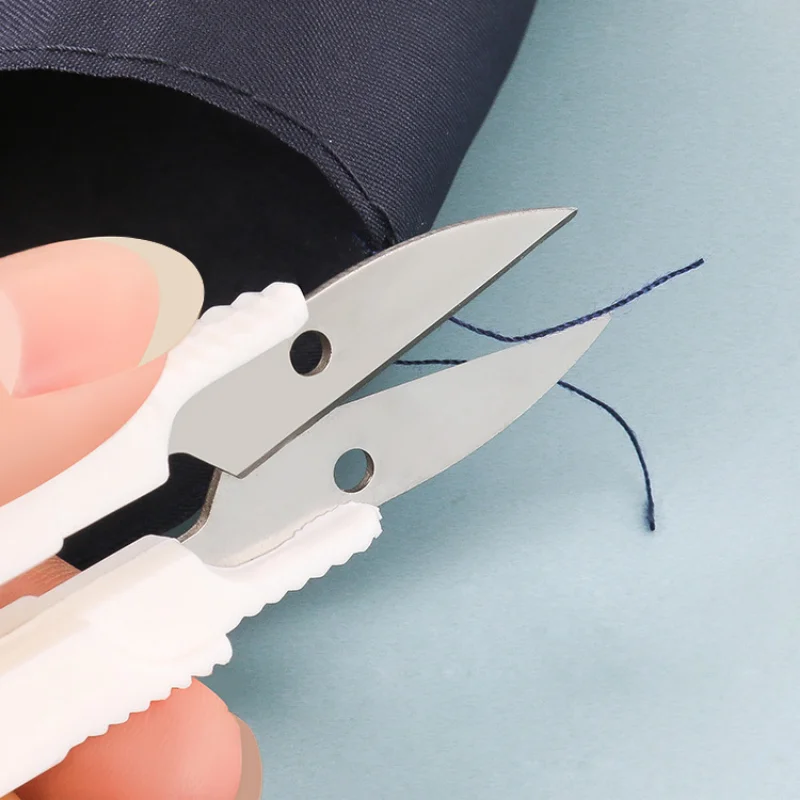 Sewing Scissors Tailor Scissors Sewing Supplies Stainless Steel Tailor Scissors Household U-shaped Small Scissors Safety Fish Line Sewing Cross Stitch Thread Cutter