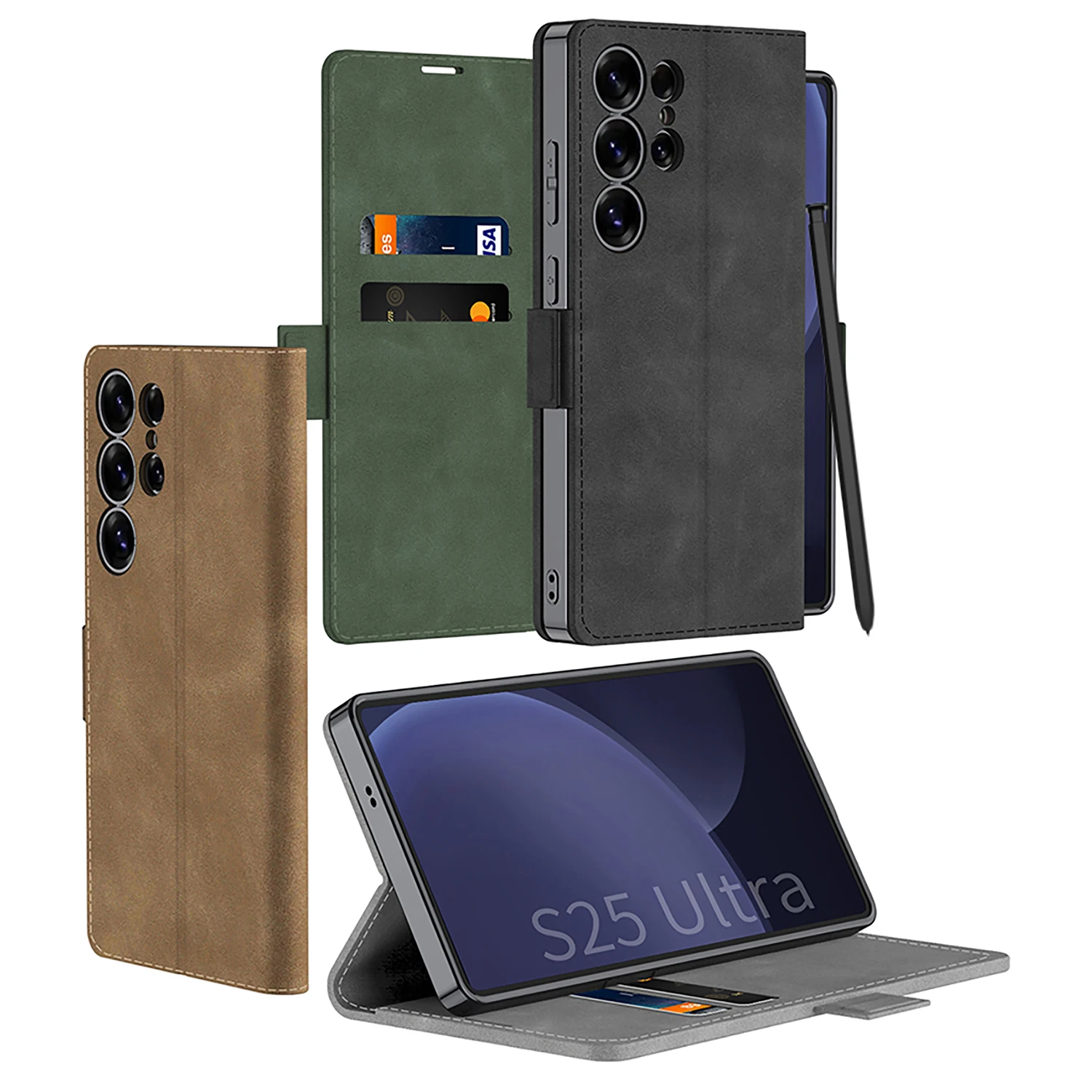 Leather Magnetic Phone Case For Samsung Galaxy S25 Ultra