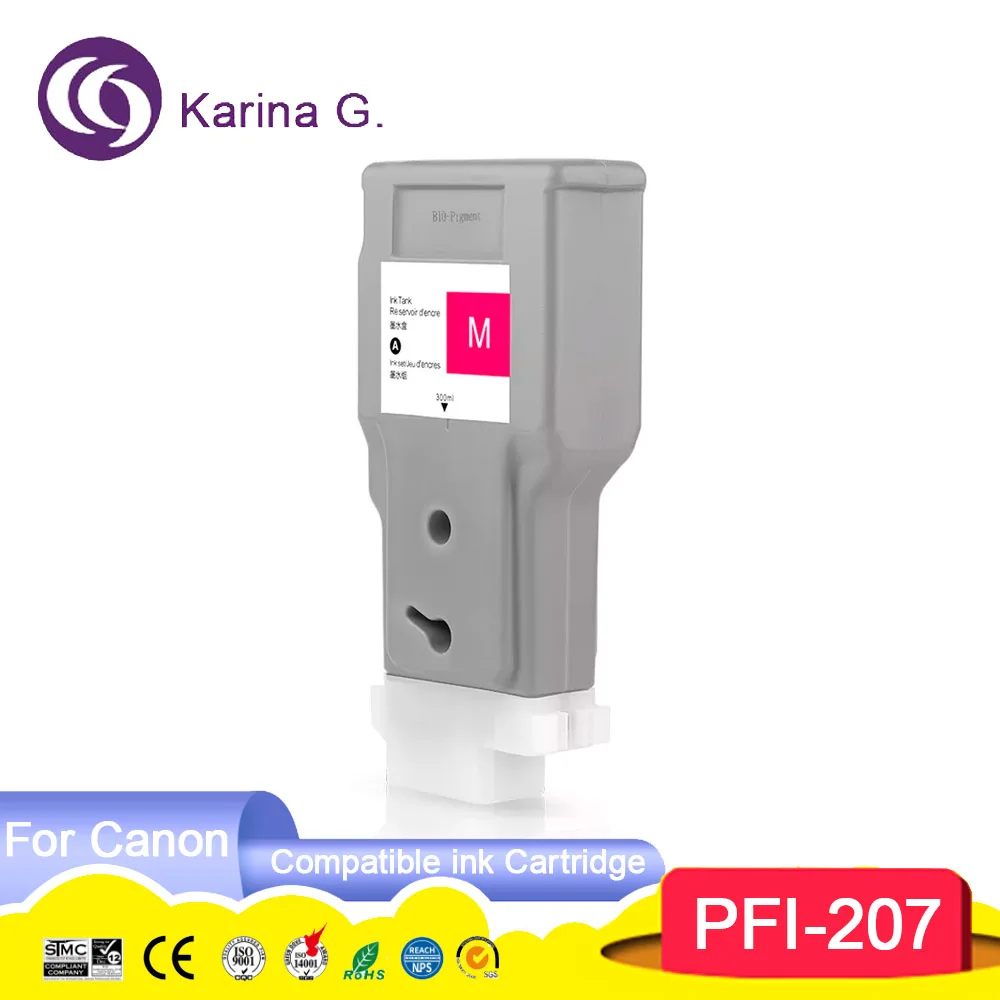 Premium Color Compatible Ink Cartridge For PFI207 PFI-207 PFI 207 Suit for  IPF6