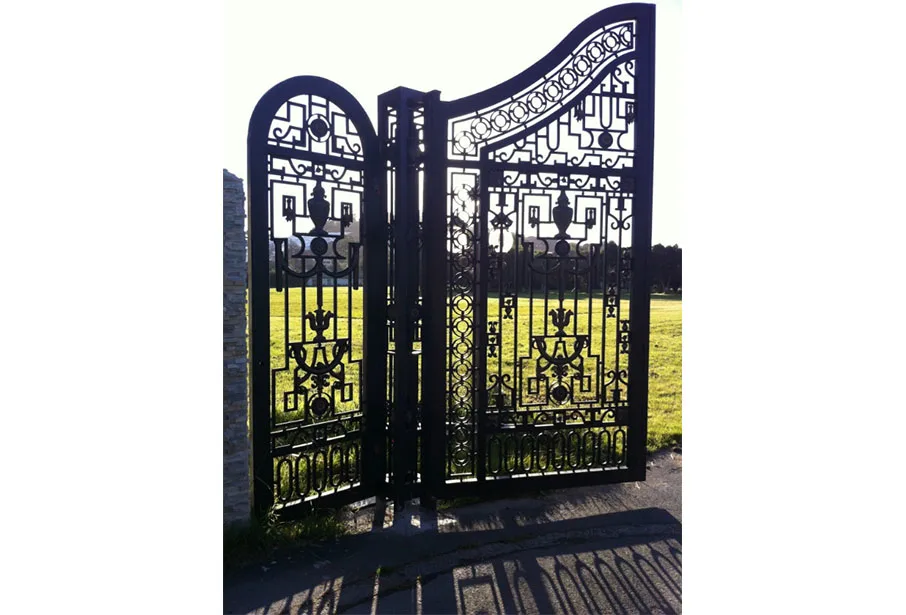 Custom High Quality Main Gate Color Door Iron Gate Design Wrought Iron Gate Iron Gates 5