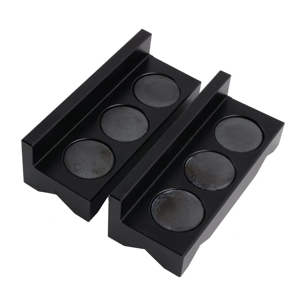 Premium Billet Aluminum Vise Jaw Protective Inserts with Magnetic Grip