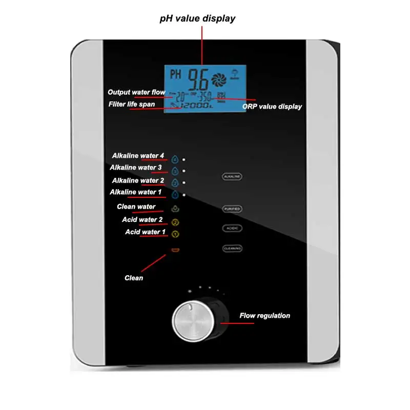 

Wholesale japan 5/7/11 plates alkaline water filter with platinum coating