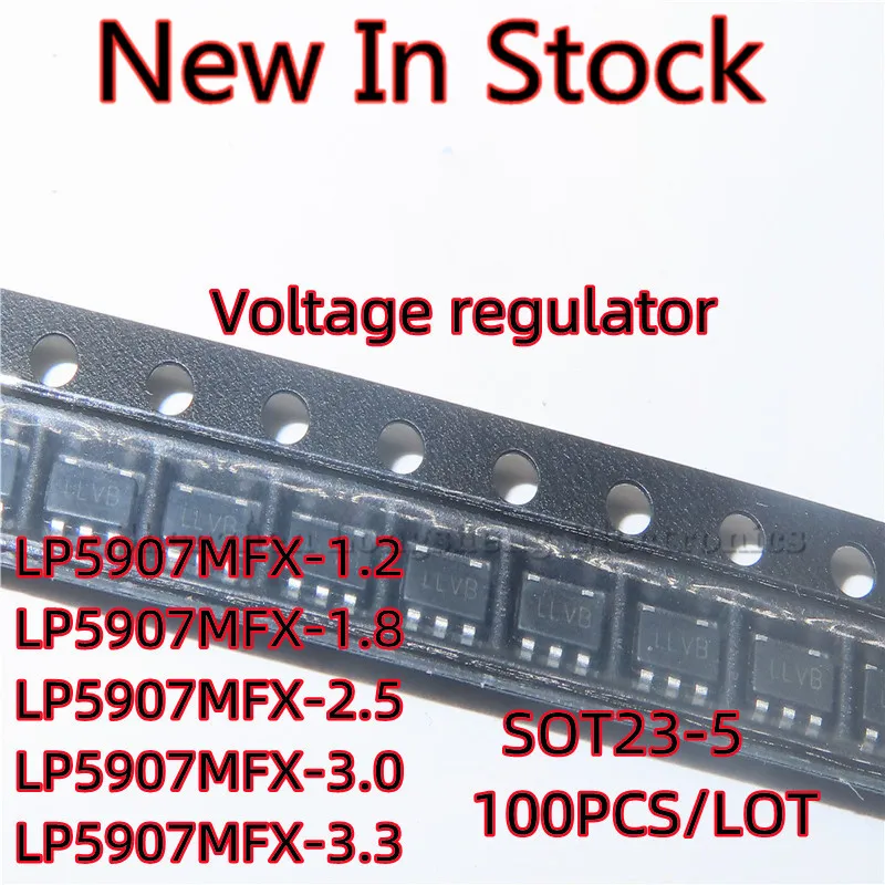 

100PCS/LOT LP5907MFX-3.3 LP5907MFX-1.2 LP5907MFX-1.8 LP5907MFX-2.5 LP5907MFX-3.0 SOT23-5 Voltage regulator New In Stock