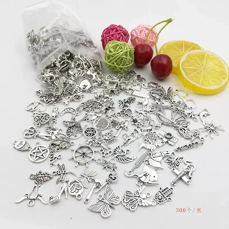 30/100pcs 빈티지 금속 매력 혼합 동물 새 비즈 펜던트 DIY 팔찌 Neacklace 액세서리 보석 만들기 결과