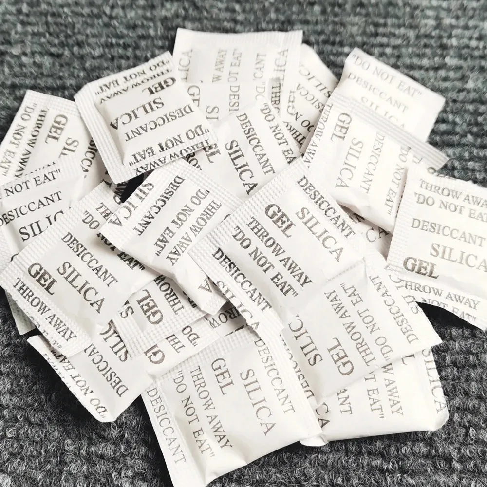 1g 50/100/200/500 packs Non Toxic nonwovens Silica Gel Desiccant Damp Kitchen Room Living Moisture Dehumidifier Absorber Bag 2