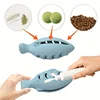 1pc Octopus-Shaped Cat Chew Toy - Interactive Treat Puzzle Feeder & Dental Teether，Self-Entertaining Silicone Pet Toy 3