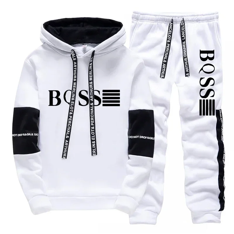Hoodies & Sweatpants Tracksuit – Men Autumn/Winter Casual Sports Set 2