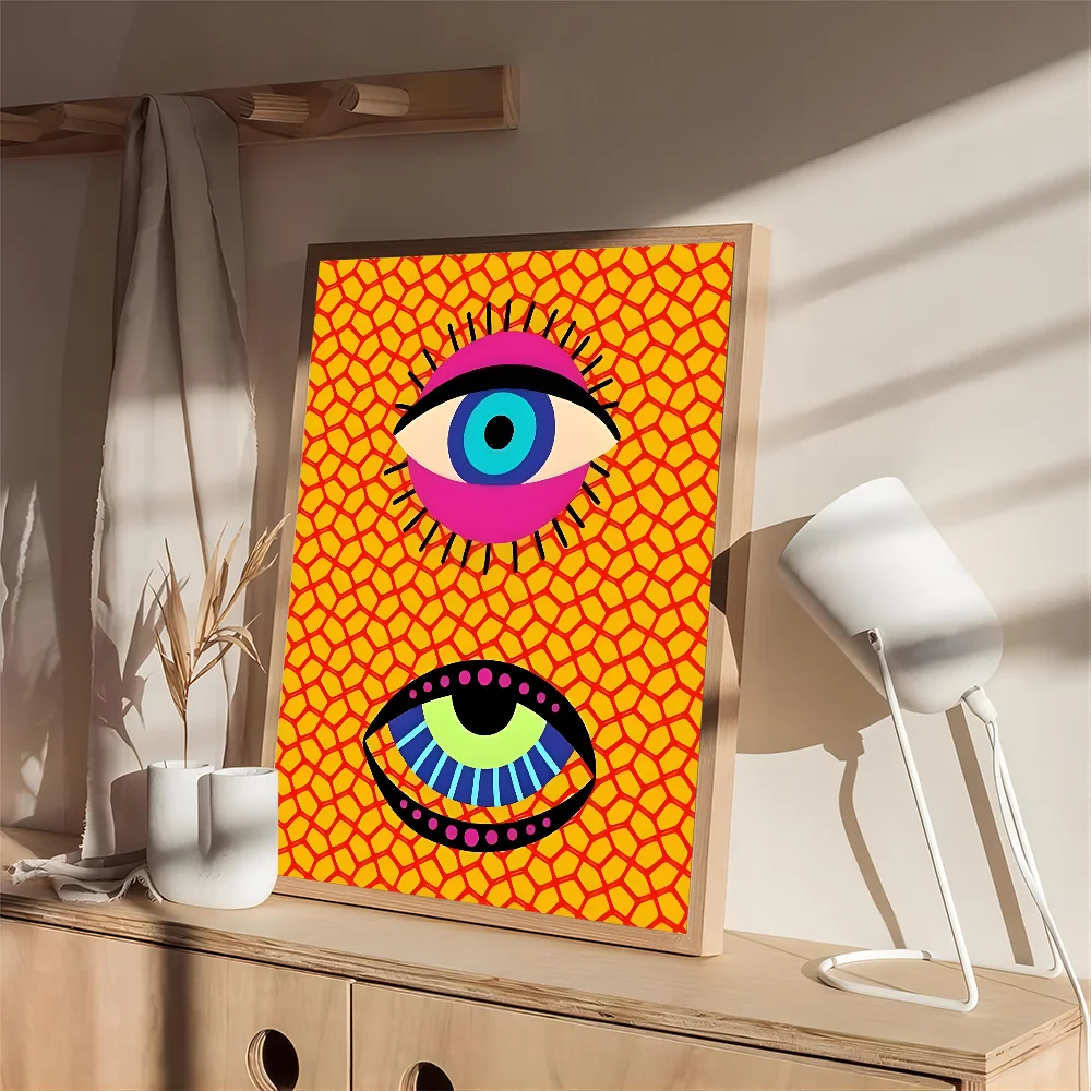 Vintage posters poster prints diy poster sticker Wild Leopard Tiger Vase Flower Girl Power Posters Waterproof Paper Sticker DIY Vintage Coffee House Bar Decor Art Wall Stickers