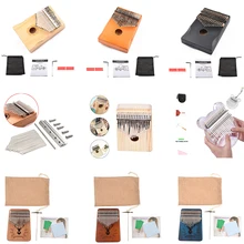 

High Quality 17 Keys Kalimba Thumb Piano Wood Mbira Body Musical Instruments With Learning Book Kalimba Piano Christmas Gifts